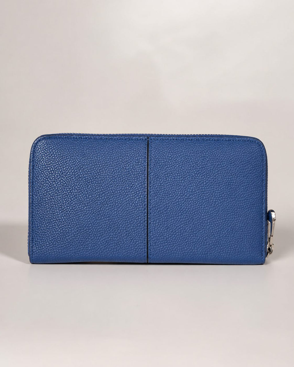 Structured Zip Wallet - Navy Blue