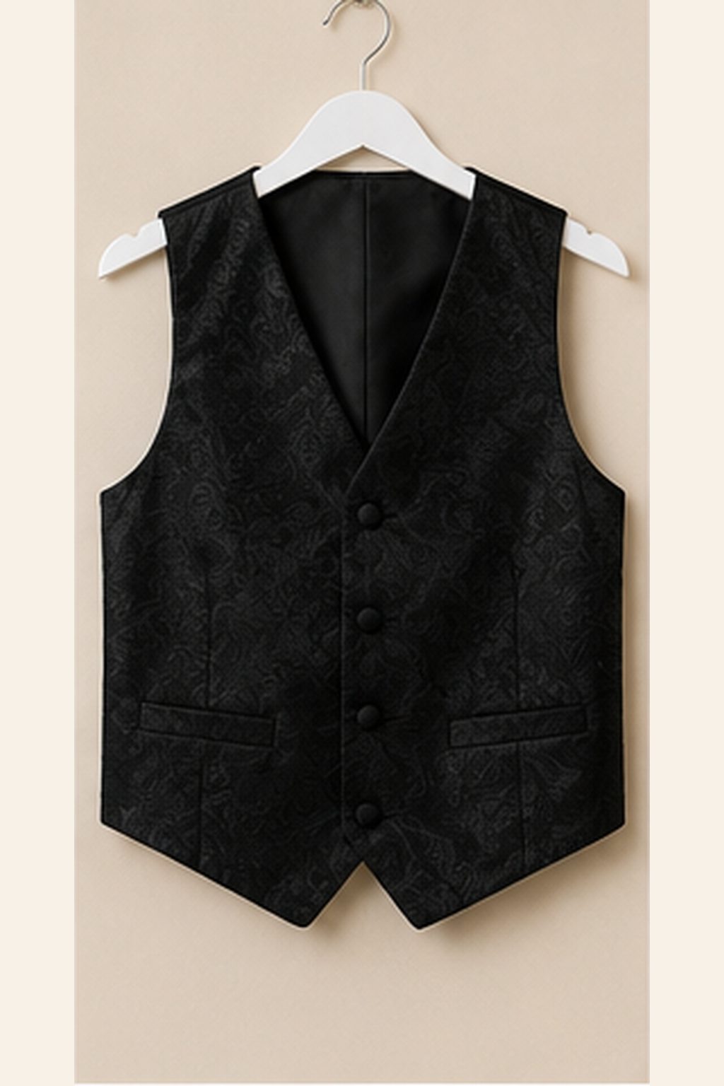 Boy's Black Tailcoat Tuxedo Set with Bow Tie - image 3