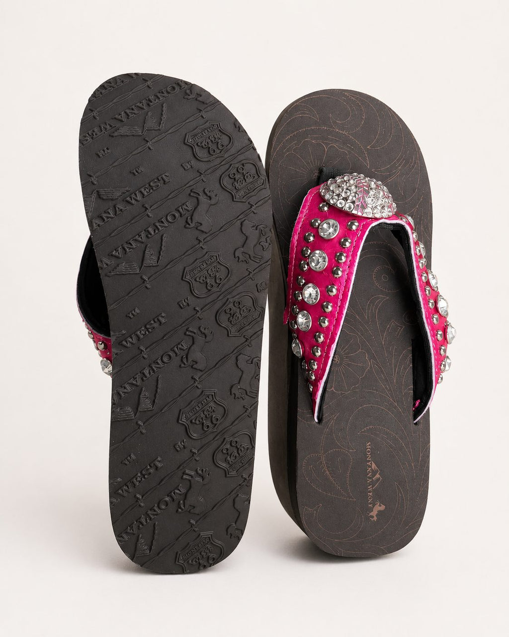 Turquoise Southwestern Beaded Wedge Flip-Flops - image 3