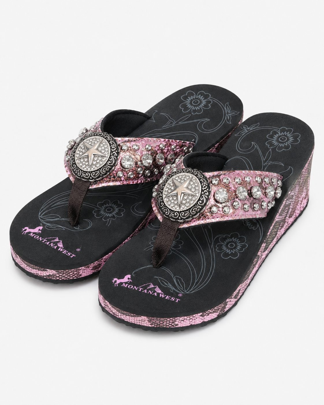 Black Beaded Flat Flip-Flops - image 4