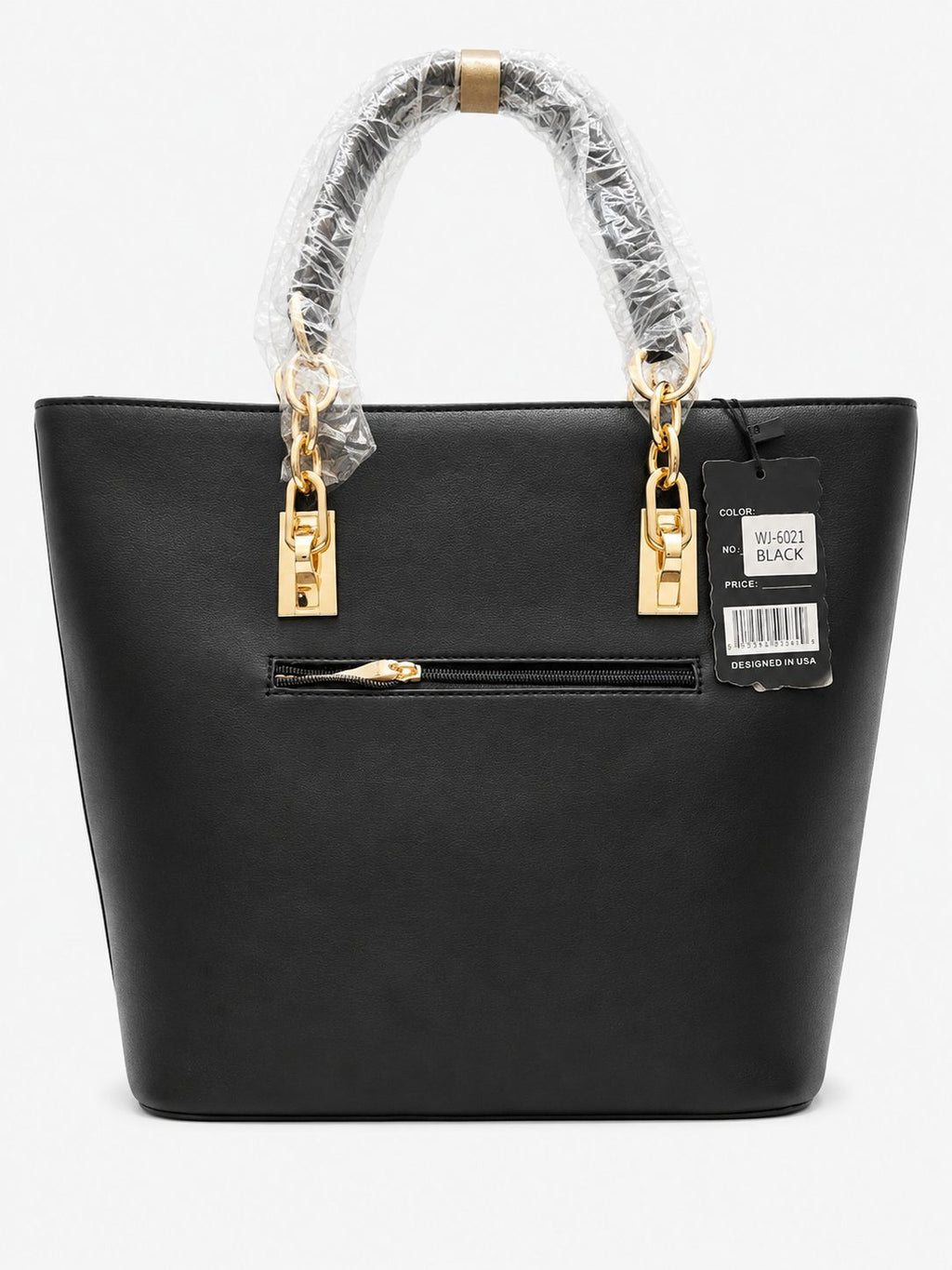 Black Quilted Tote Bag - image 1