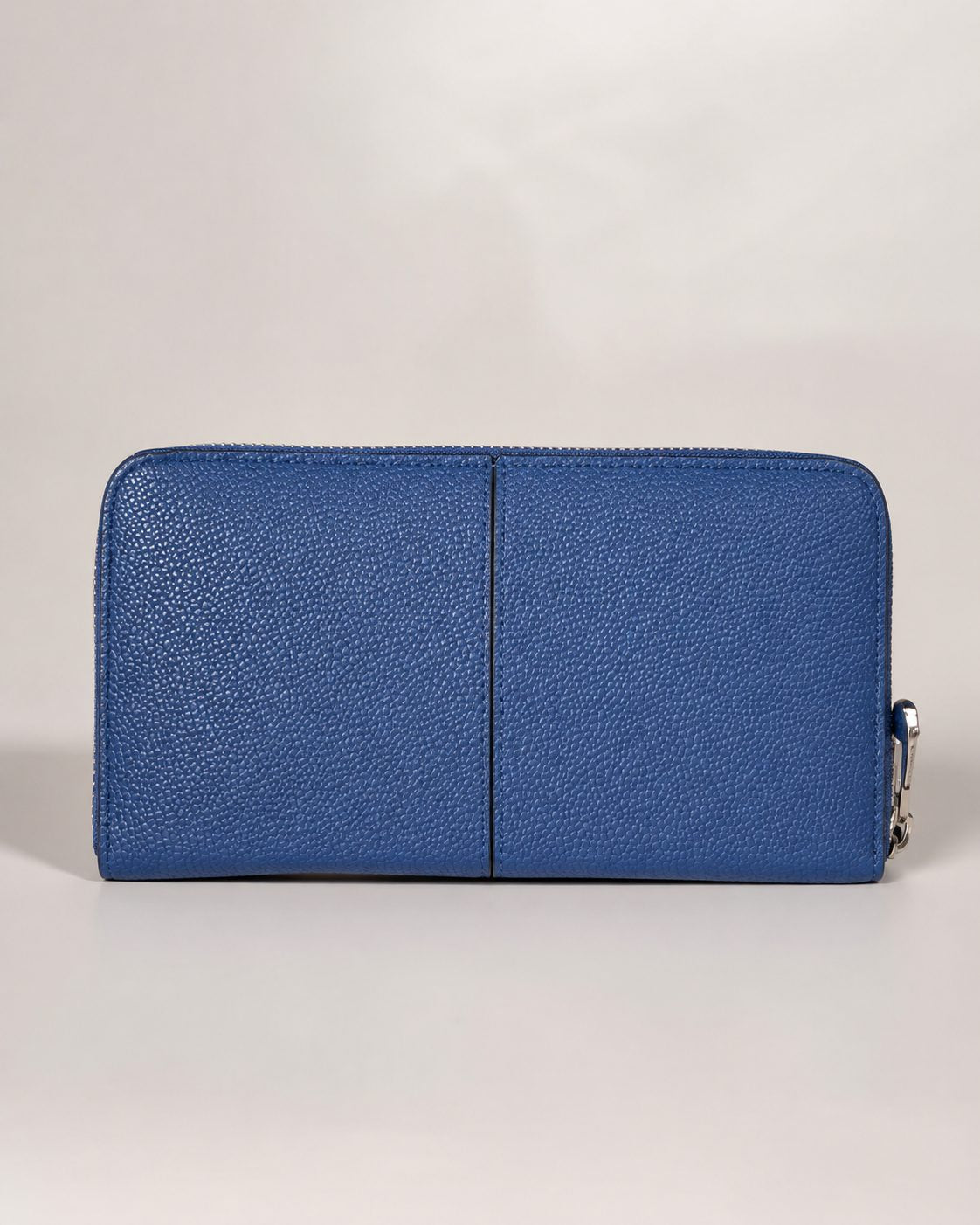 Navy Blue Structured Zip Wallet - image 1