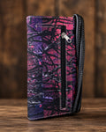 Purple Camo Zip Wallet Pouch - image 1